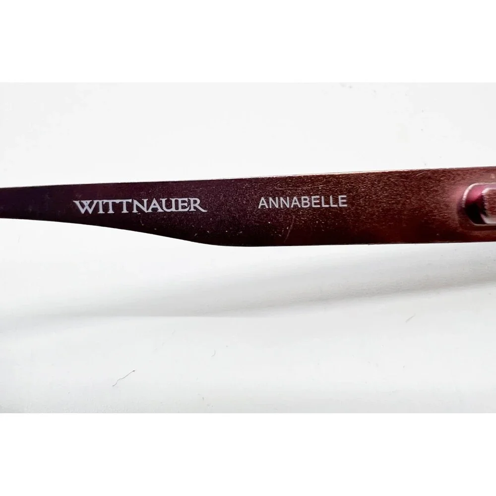 Wittnauer Eyeglasses Frames Womens Brown Pink Annabelle 55-17-135 39832